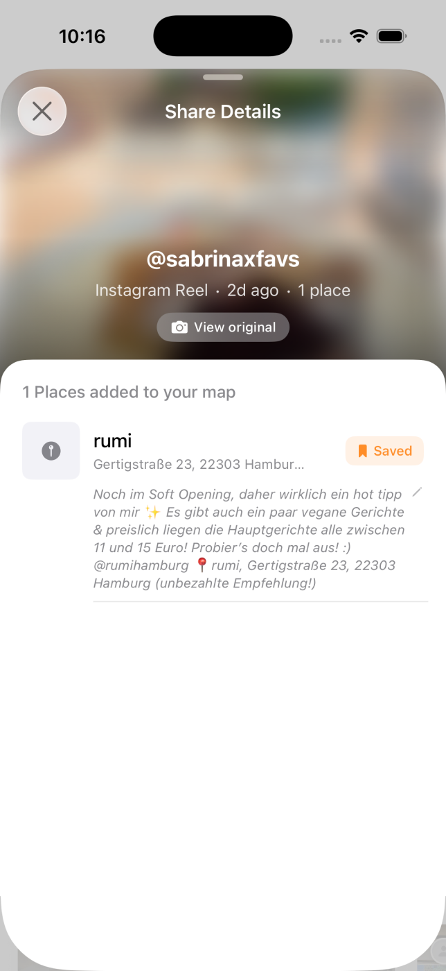 Eacy share details with source attribution
